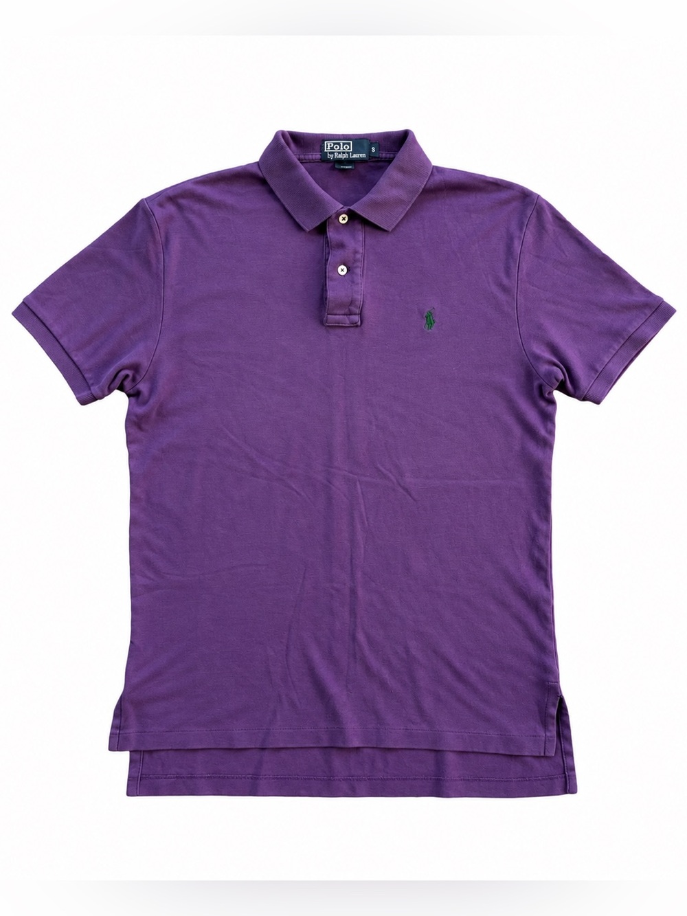 Polo by Ralph Lauren Men's Purple Short Sleeve Pique Polo | Size Small